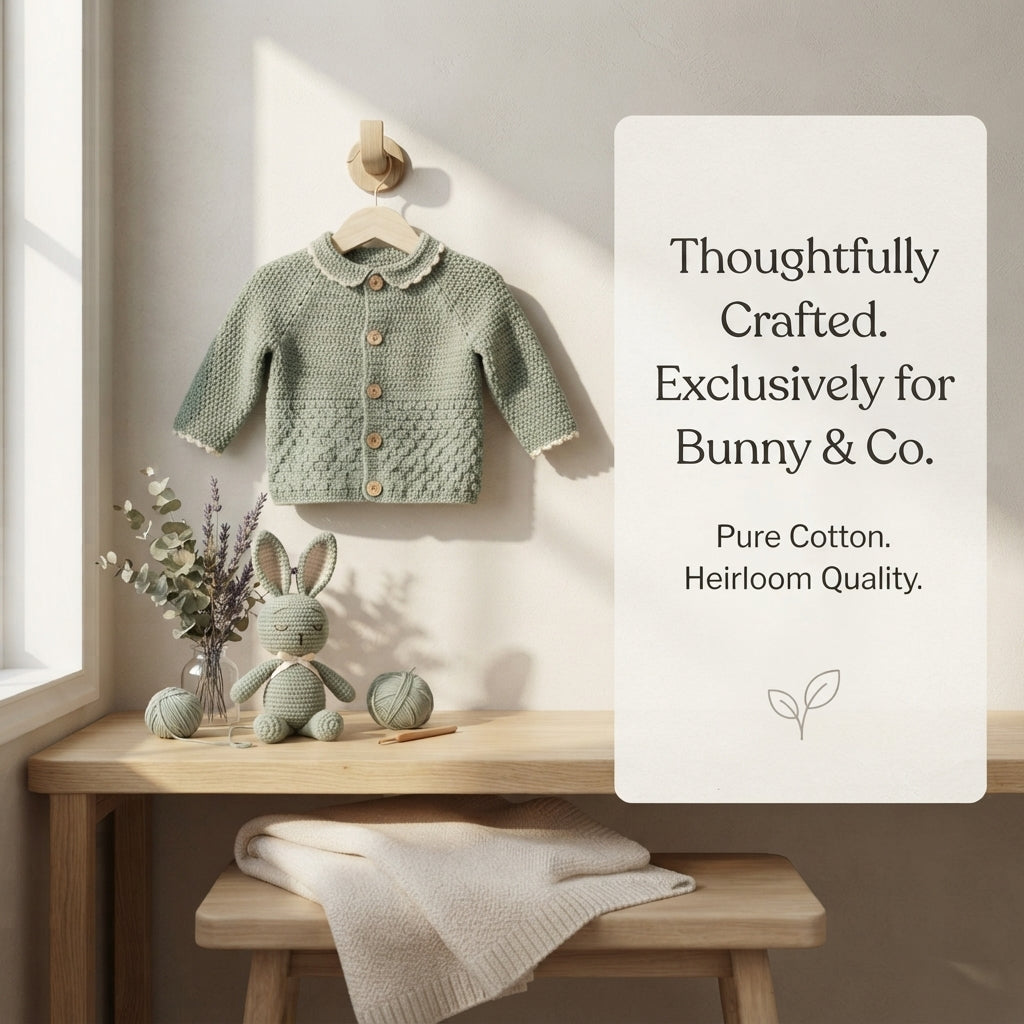 Cardigan Bunny Set Baby Cardigan | Crochet Pattern PDF