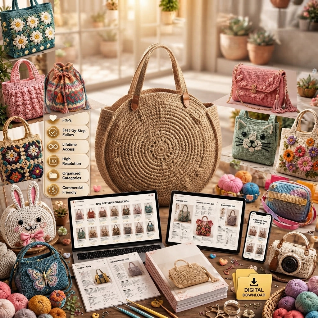 Backpack Purse Tote | Crochet Pattern PDF
