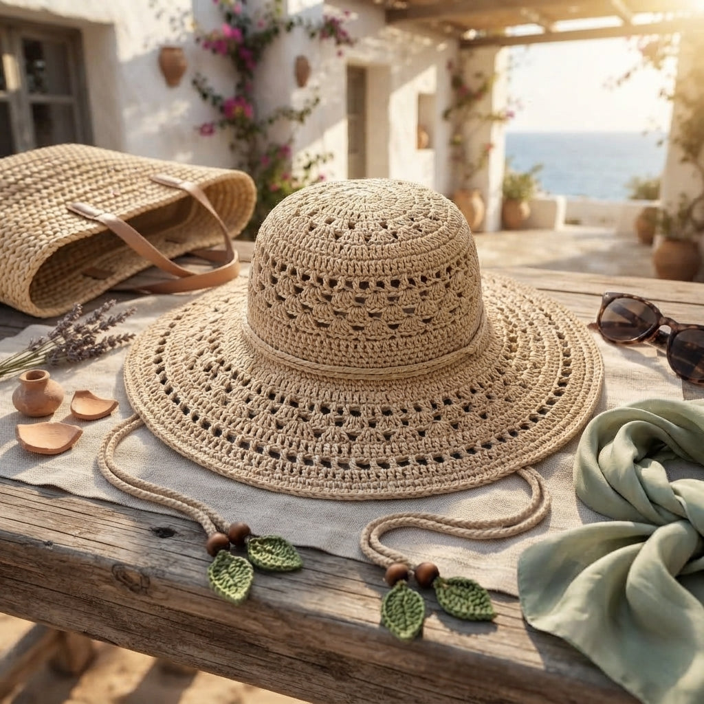 Beautiful Sun Visor | Crochet Sun Hat Pattern