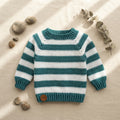 Sweater Modern Stripe Baby Pullover | Crochet Pattern PDF
