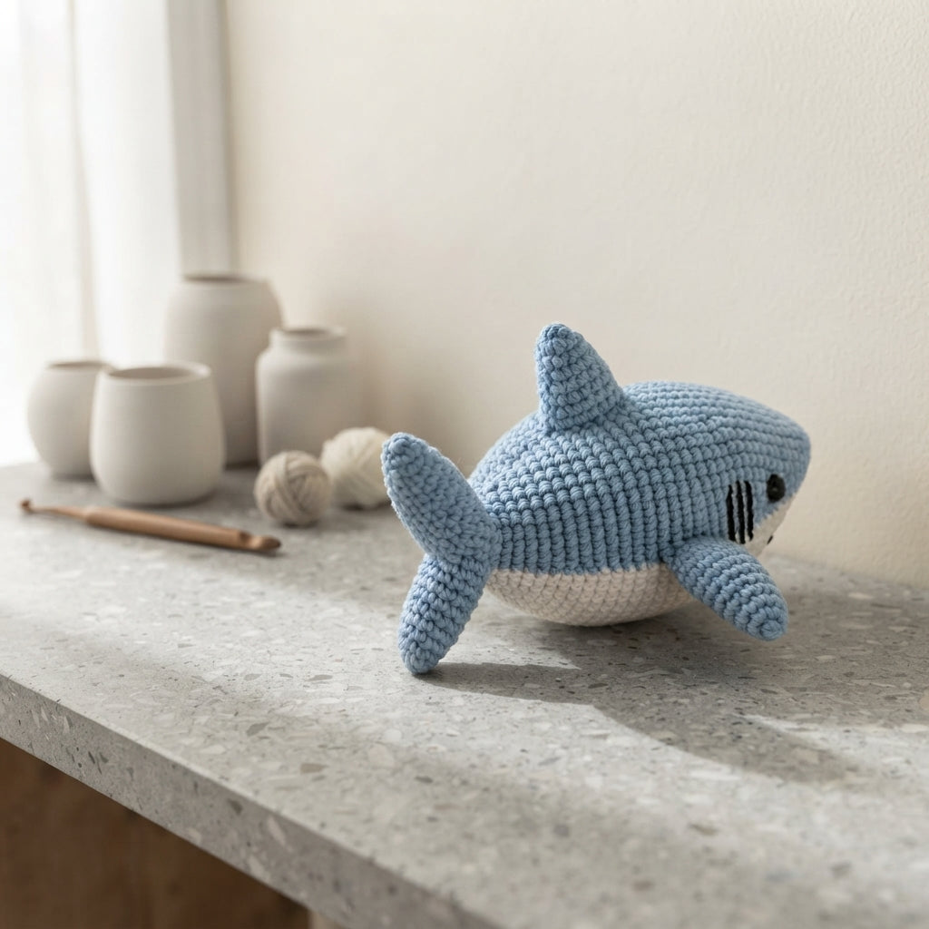 Delightful Shark Mini | Amigurumi Keychain PDF