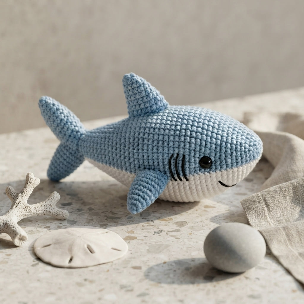 Delightful Shark Mini | Amigurumi Keychain PDF