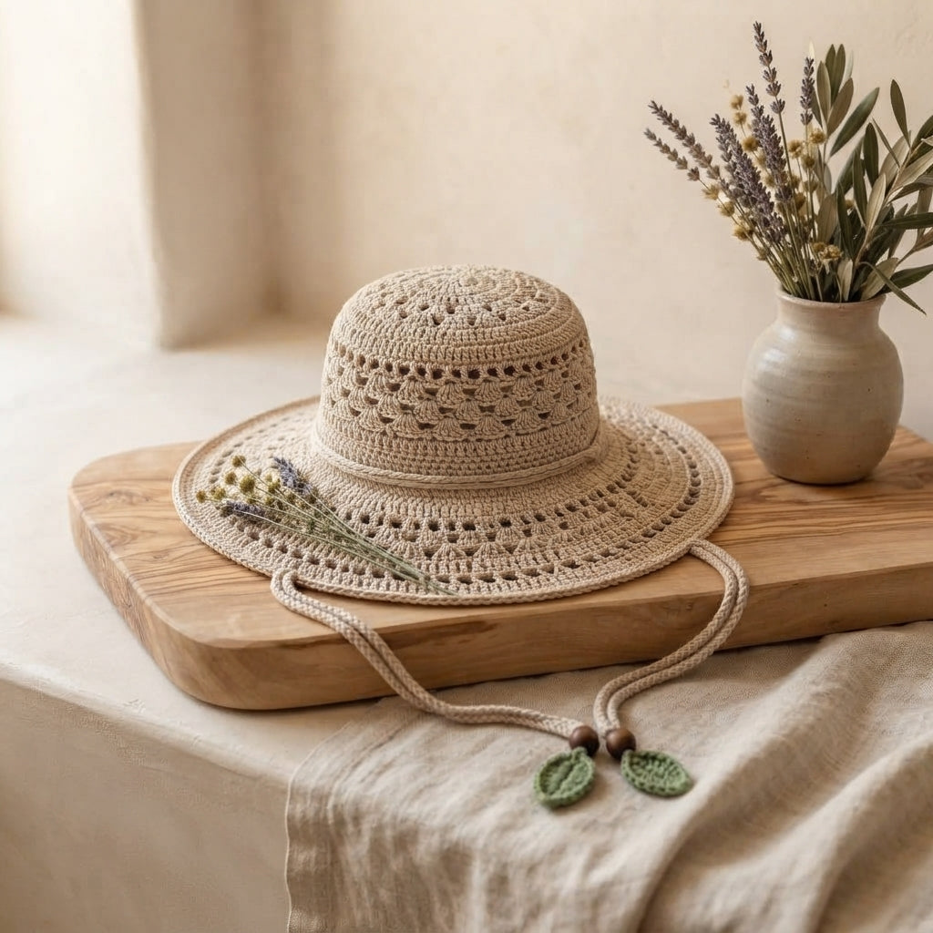 Beautiful Sun Visor | Crochet Sun Hat Pattern
