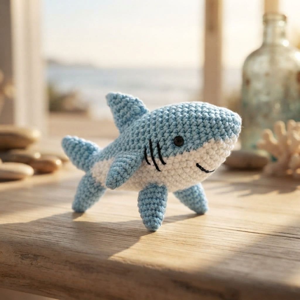 Delightful Shark Mini | Amigurumi Keychain PDF