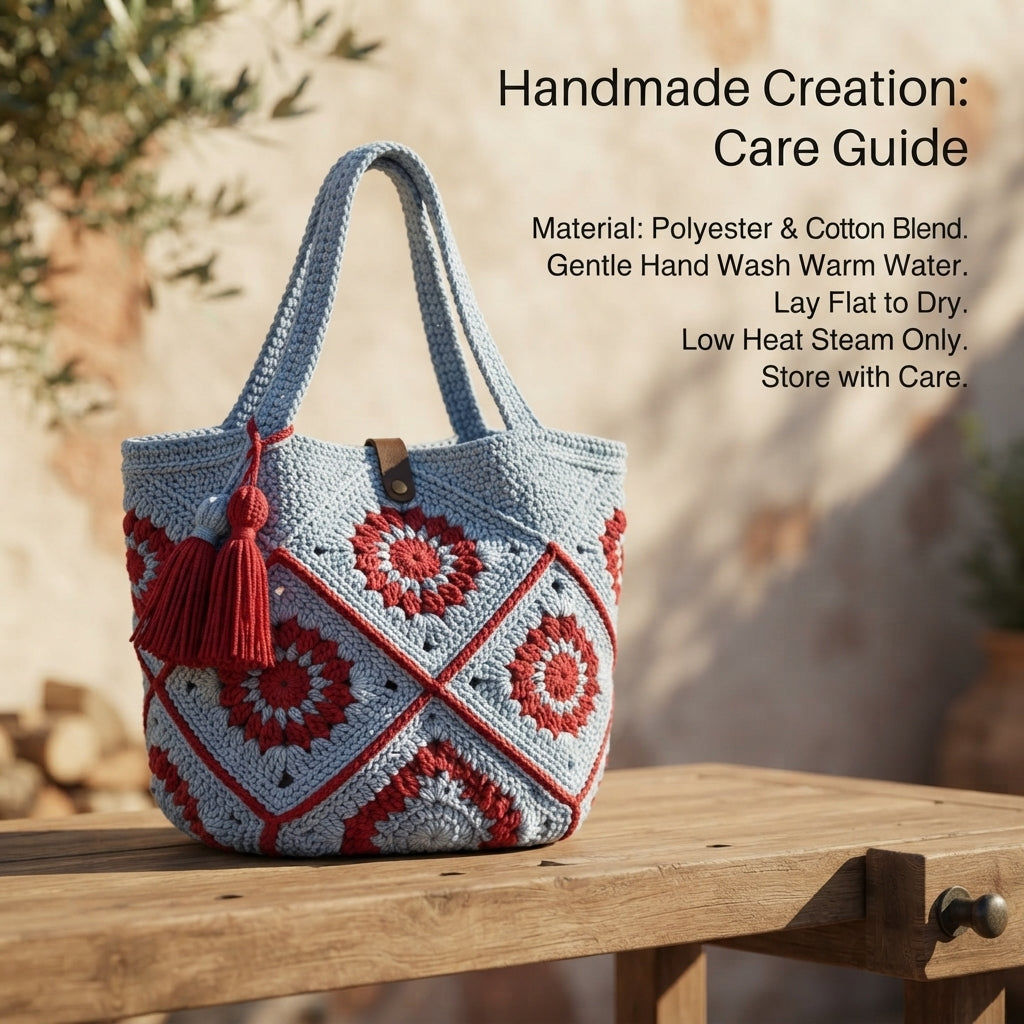 Market Bag Granny Square Tote | Crochet Pattern PDF