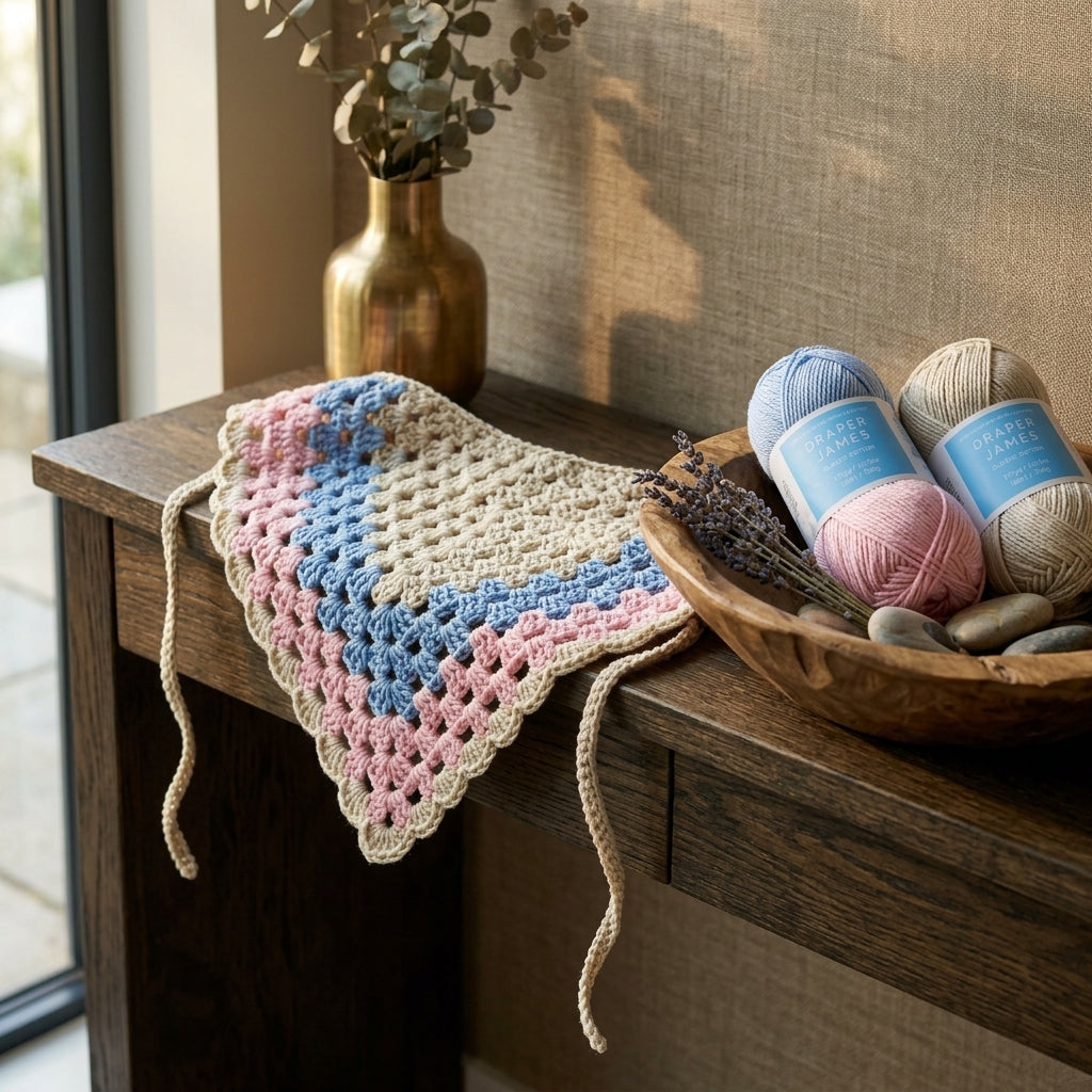 Easy Minimalist Head Scarf | Beginner Crochet Pattern PDF