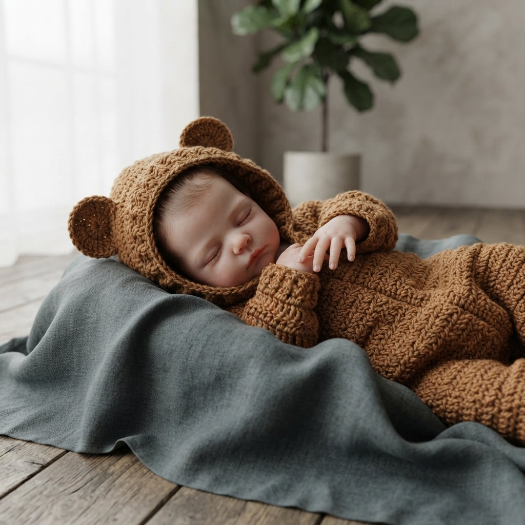 Bear Ears Baby Cardigan Bear Ears v3 | Crochet Pattern PDF
