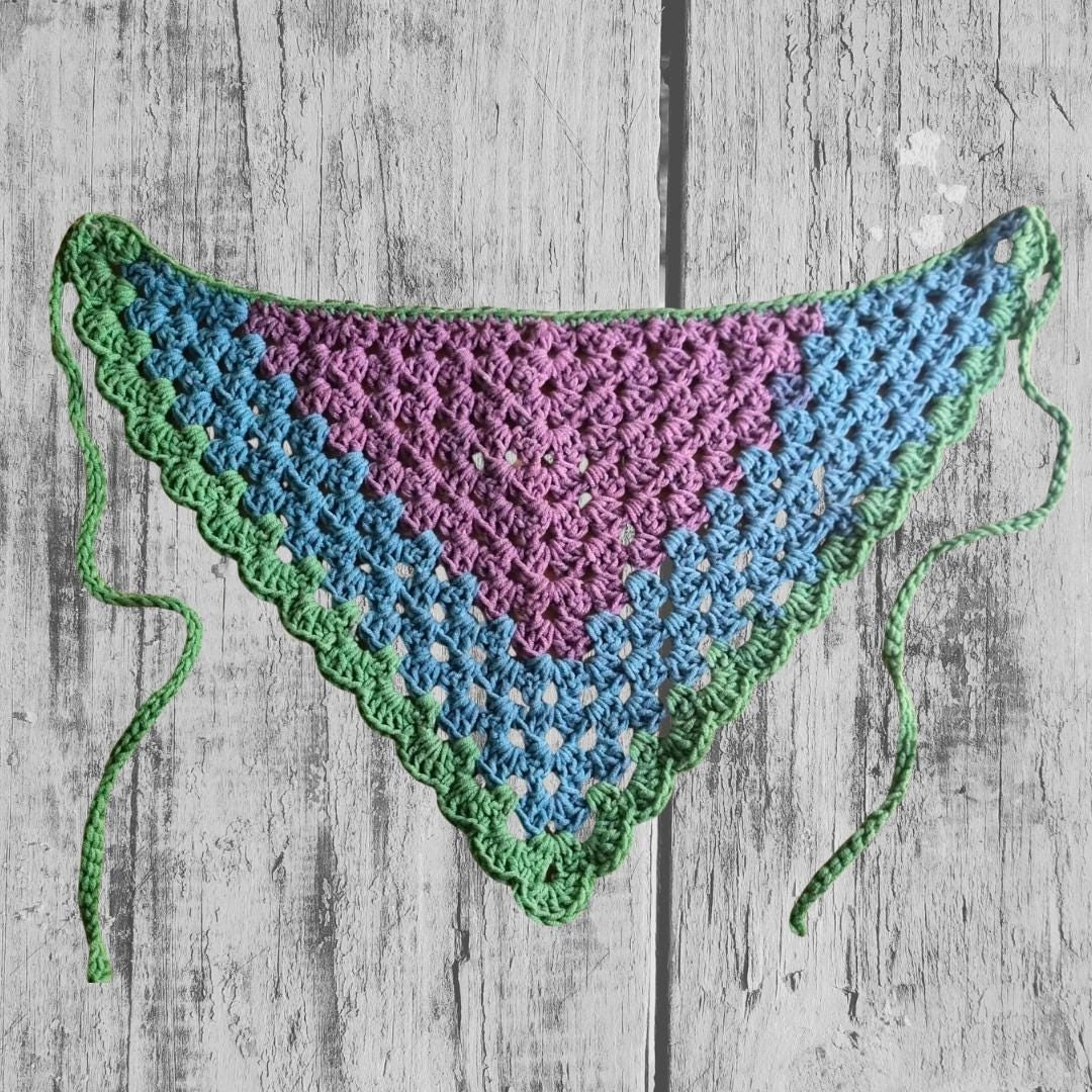 Easy Minimalist Head Scarf | Beginner Crochet Pattern PDF