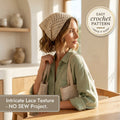 No-Sew Boho Hair Scarf | Beginner Crochet Pattern PDF