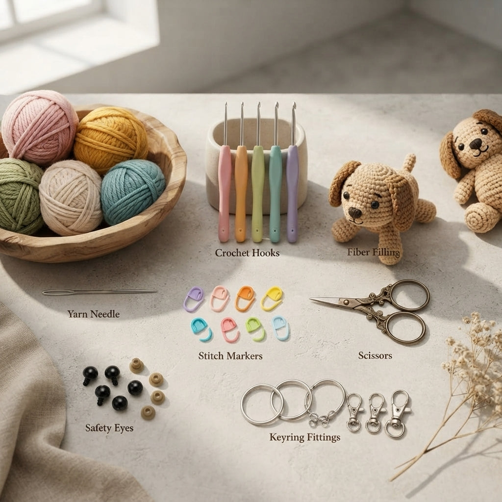 130+ Adorable Keychain Patterns | Crochet PDF Set