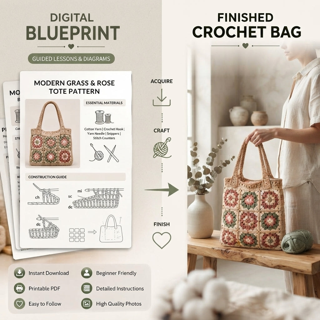 Backpack Purse Tote | Crochet Pattern PDF