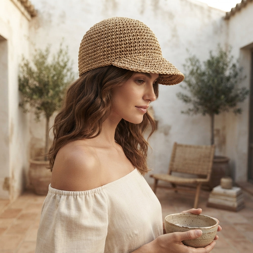 Graceful Sun Visor | Handmade Hat PDF — Design 4
