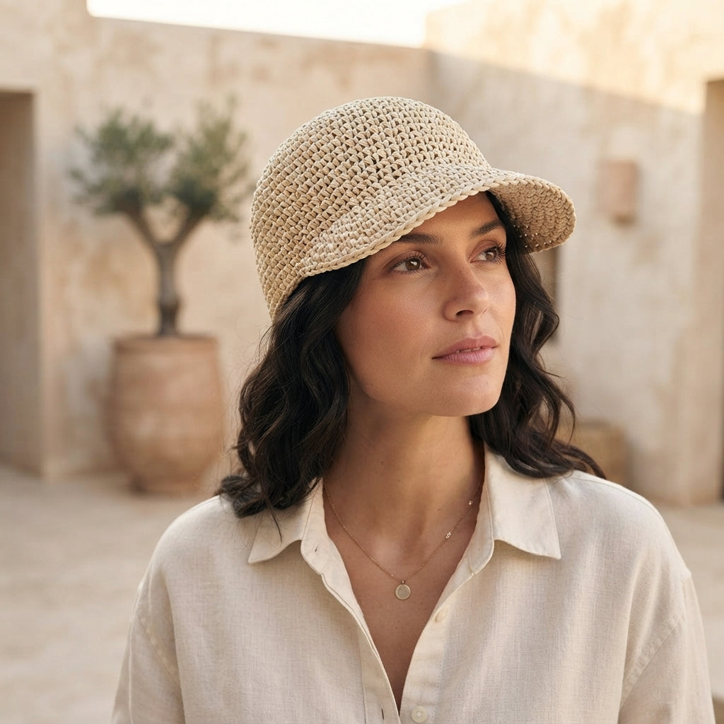 Graceful Sun Visor | Handmade Hat PDF — Design 4