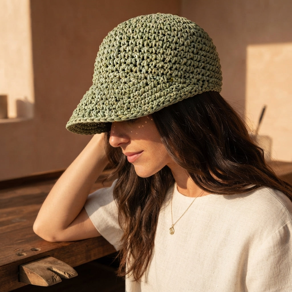 Graceful Sun Visor | Handmade Hat PDF — Design 4