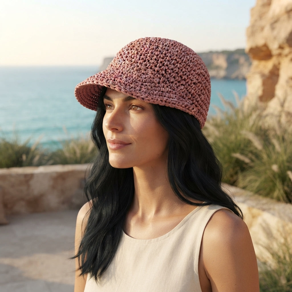 Graceful Sun Visor | Handmade Hat PDF — Design 4