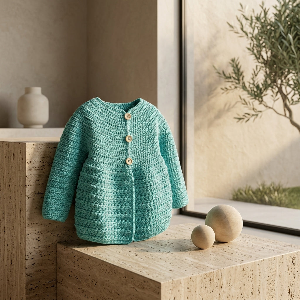 Ella Cardigan Child Baby Cardigan | Crochet Pattern PDF