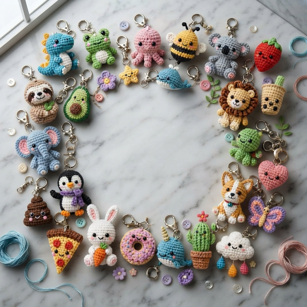 Complete Keychain Library | 130+ Crochet Patterns