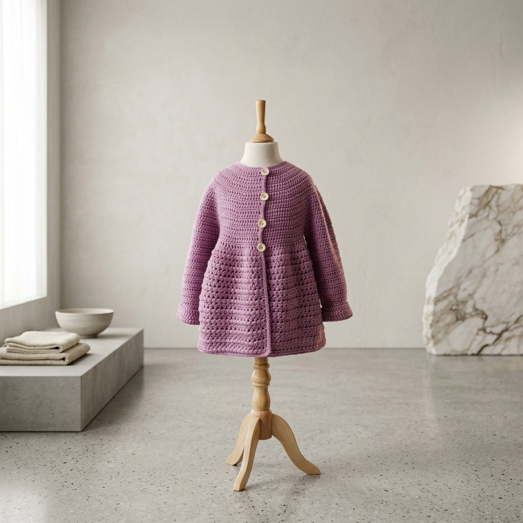 Ella Cardigan Child Baby Cardigan | Crochet Pattern PDF
