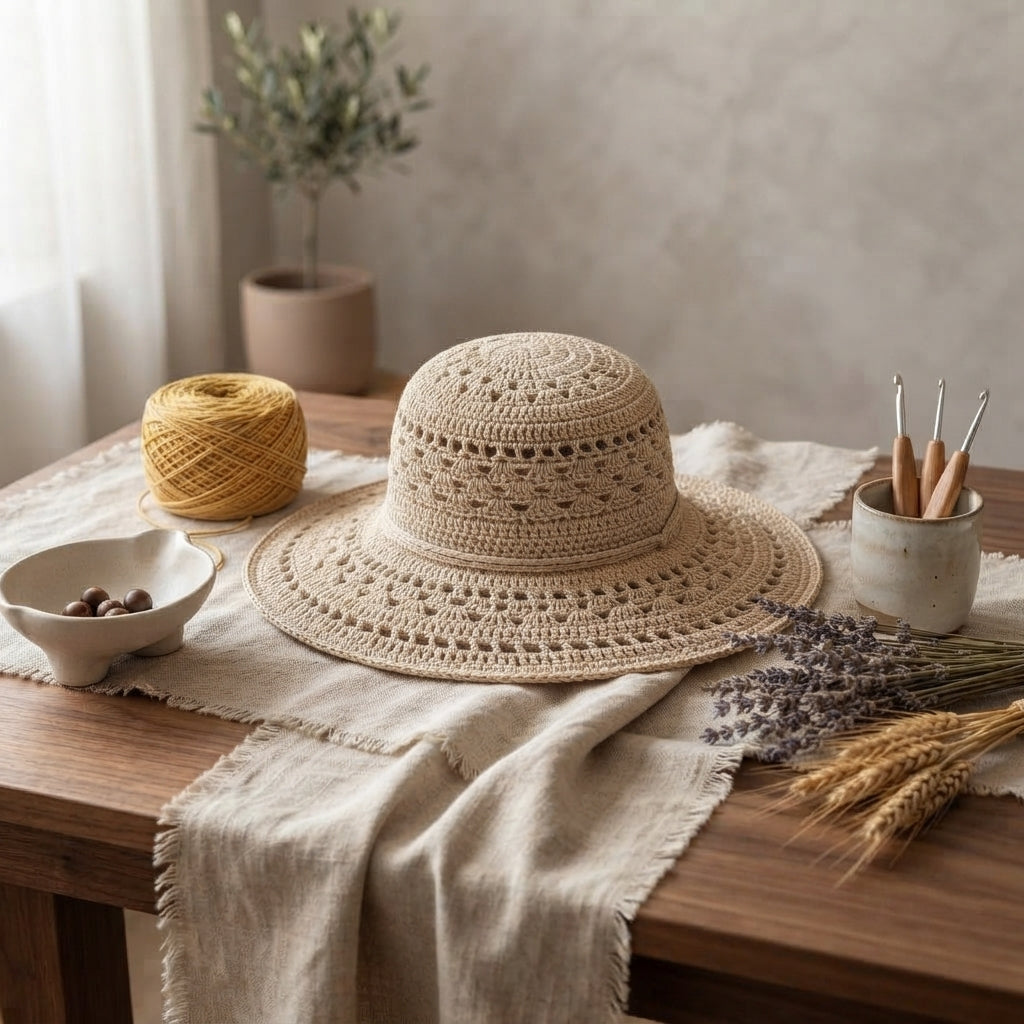 Beautiful Sun Visor | Crochet Sun Hat Pattern