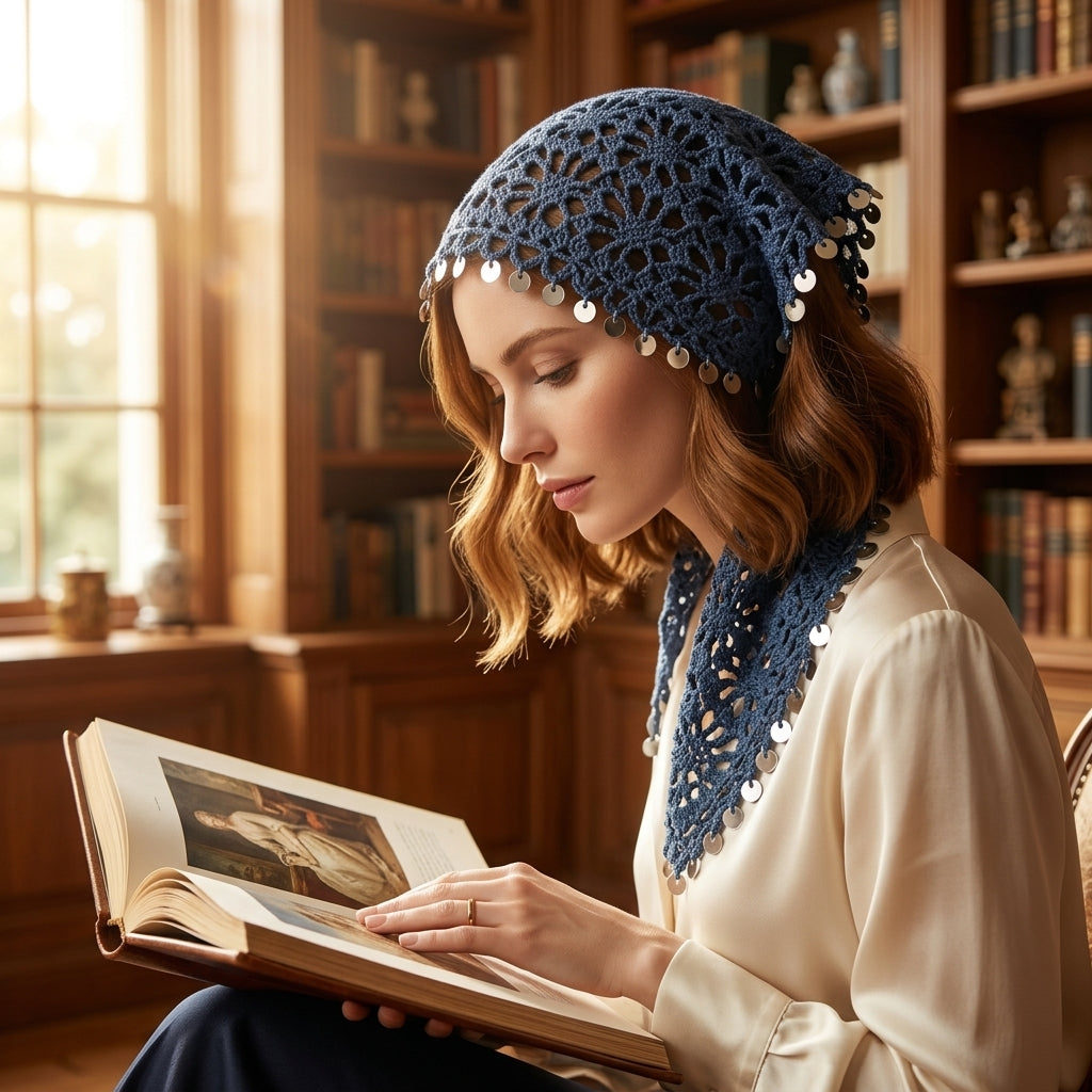 Boho Lace Hair Kerchief | Crochet Pattern PDF