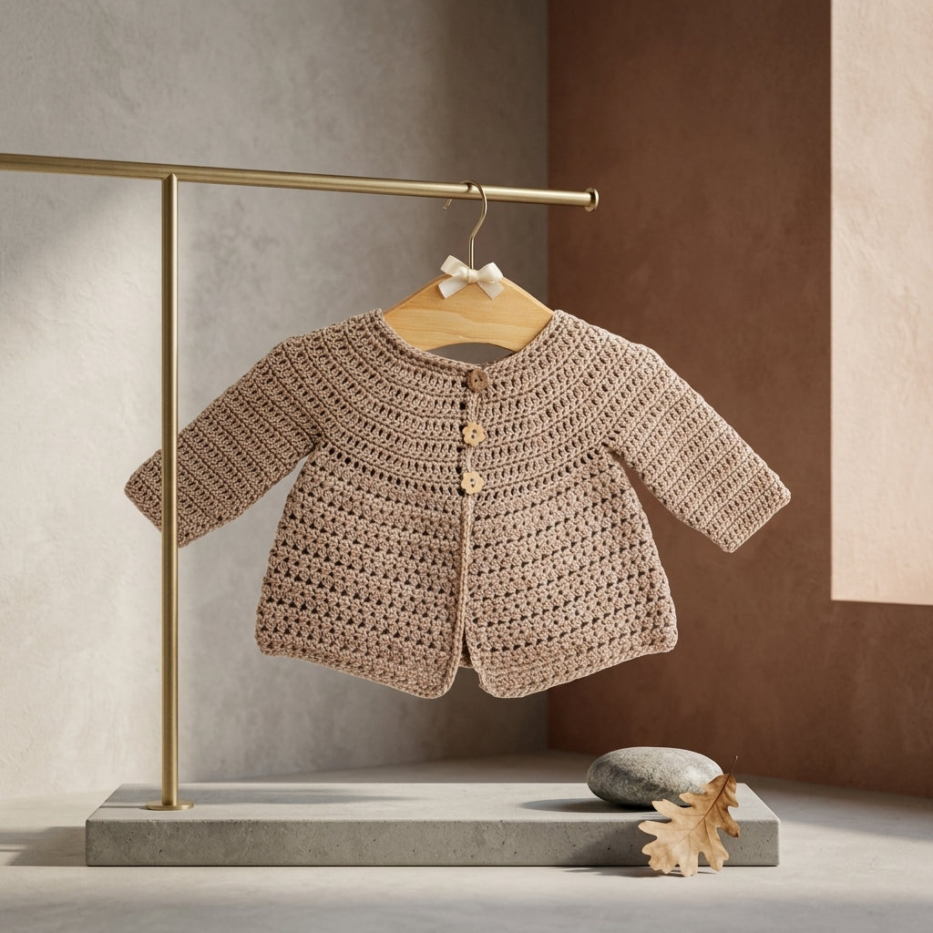 Ella Cardigan Child Baby Cardigan | Crochet Pattern PDF