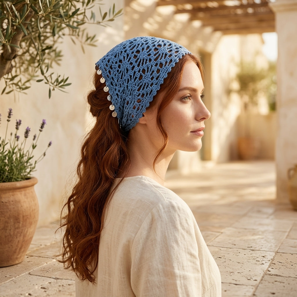 Boho Lace Hair Kerchief | Crochet Pattern PDF