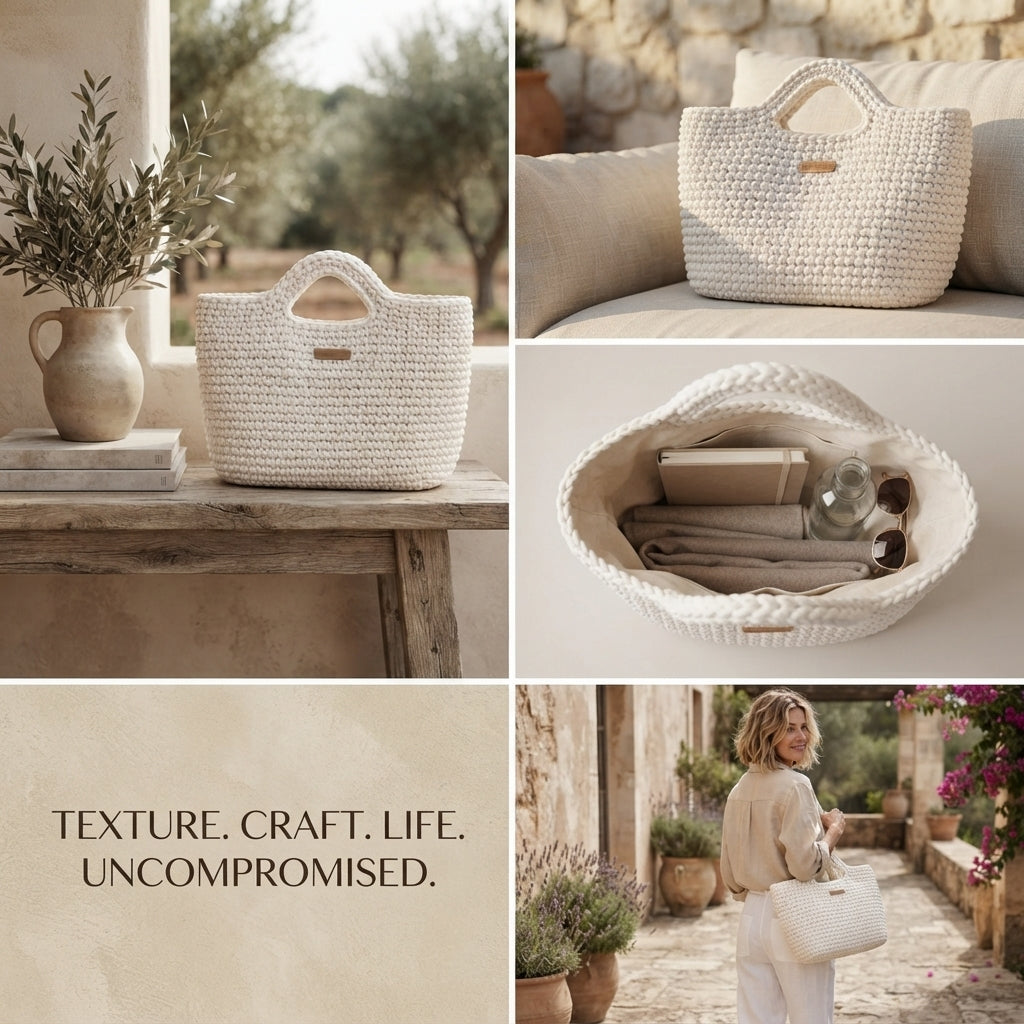 Market Bag Modern Tote | Crochet Pattern PDF