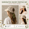Chic Ponytail Visor | PDF Crochet Guide
