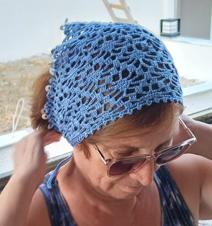 Boho Lace Hair Kerchief | Crochet Pattern PDF