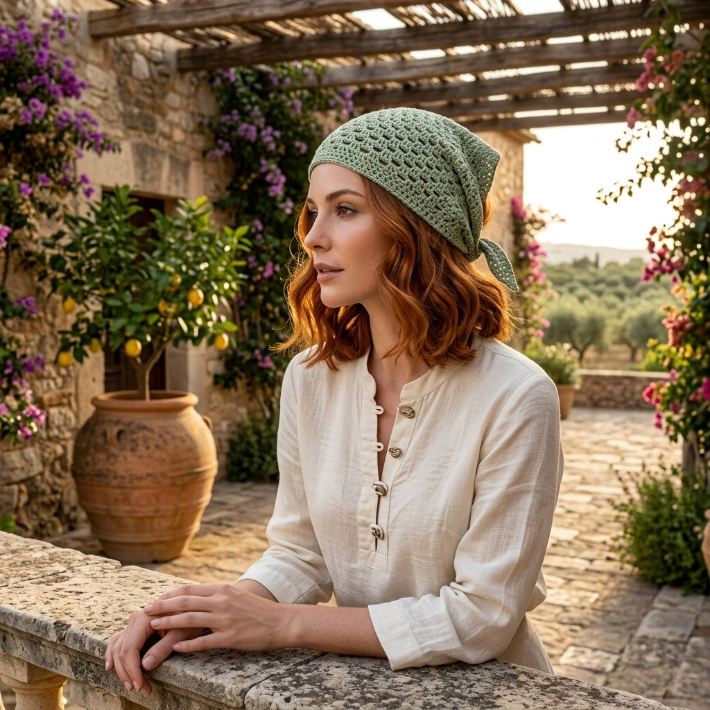 Beginner Triangle Headscarf | Crochet Pattern PDF