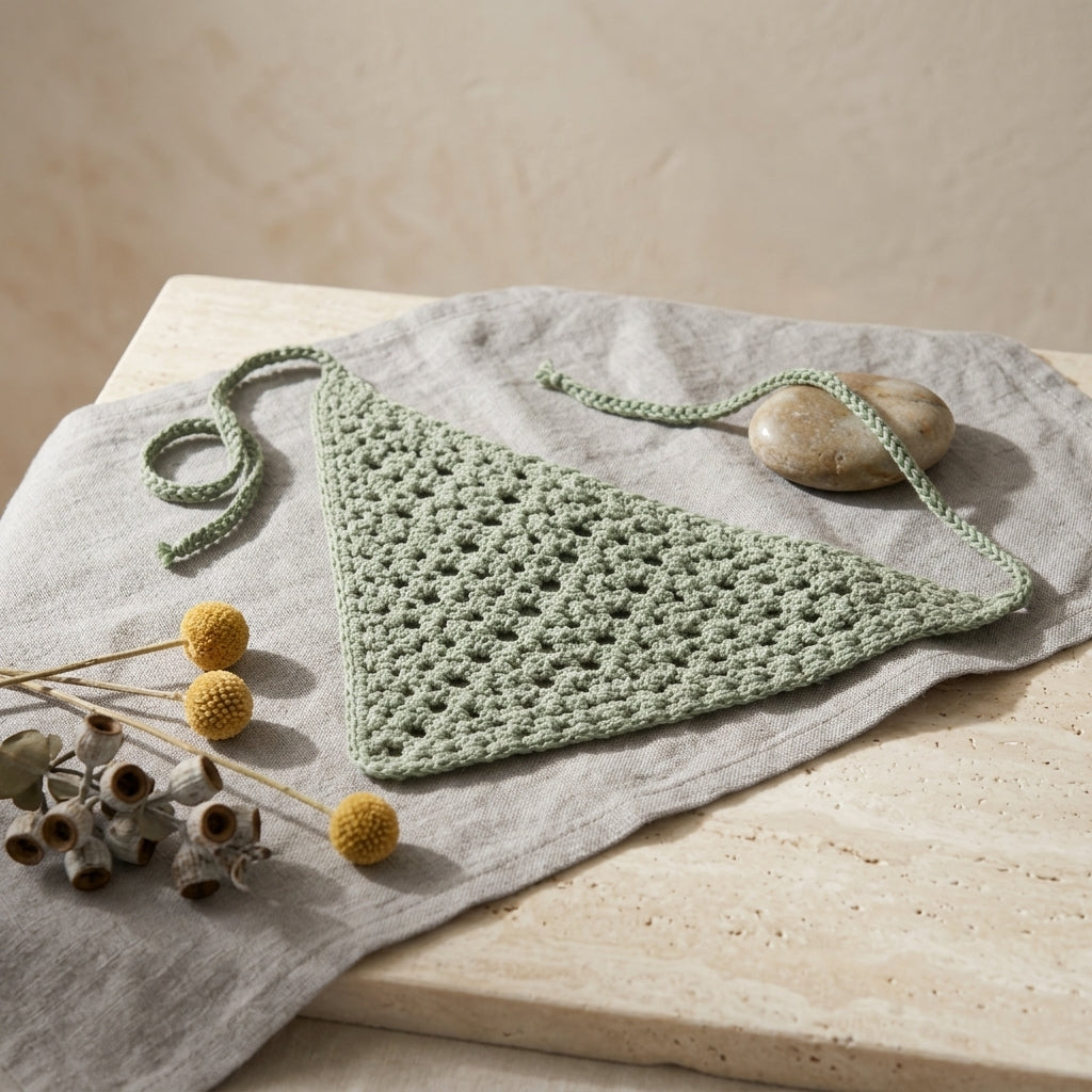 Beginner Triangle Headscarf | Crochet Pattern PDF