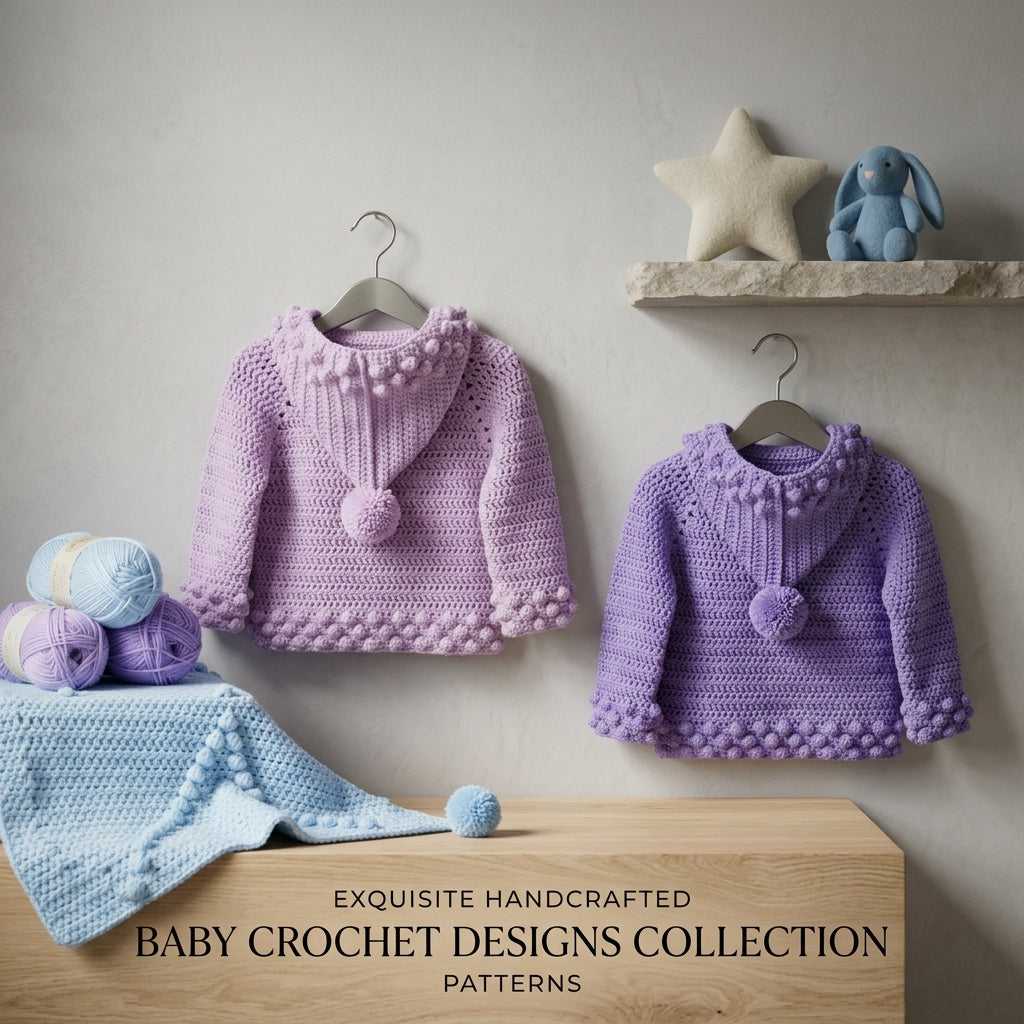 Hooded Jacket Photo Baby Hoodie | Crochet Pattern PDF