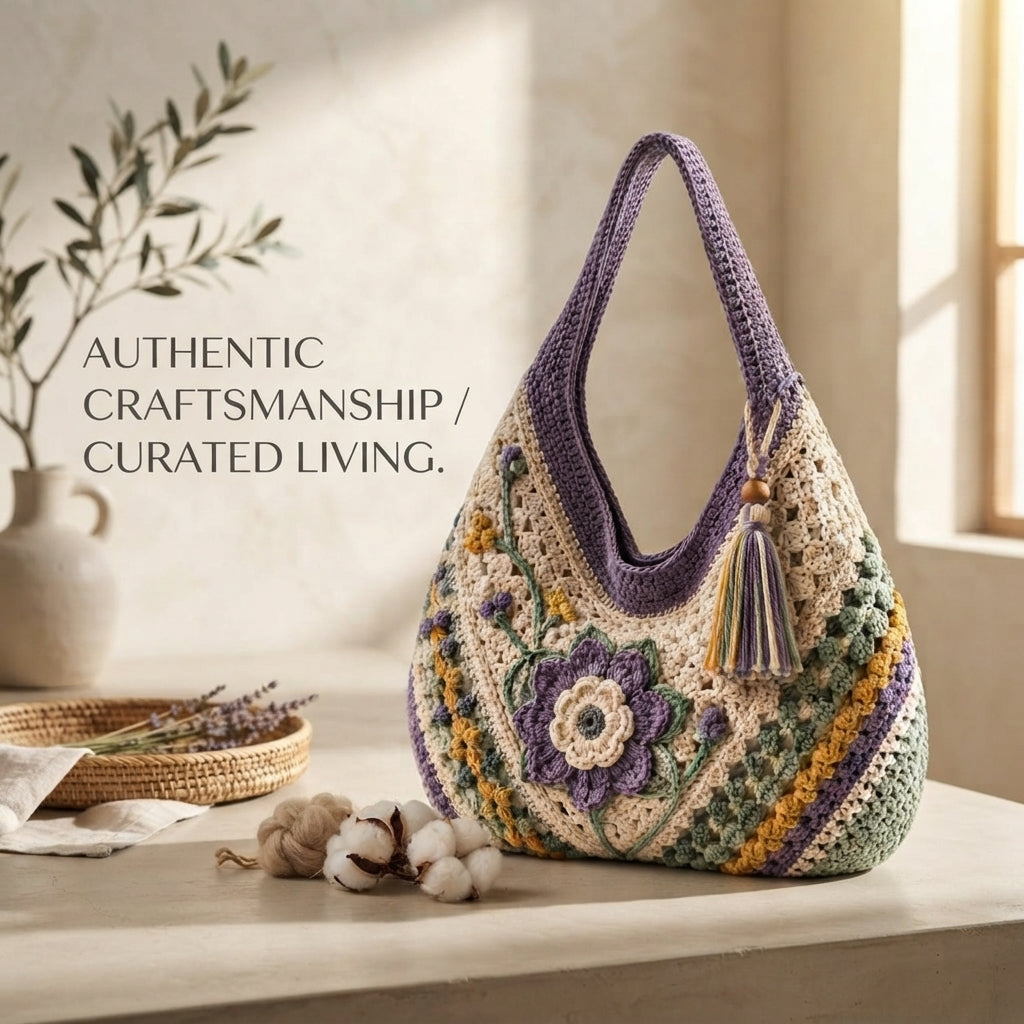 Shoulder Bag Hobo Bag Purse | Crochet Pattern PDF