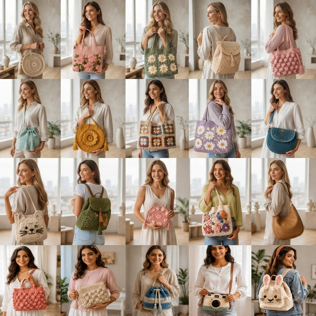 Backpack Purse Tote | Crochet Pattern PDF