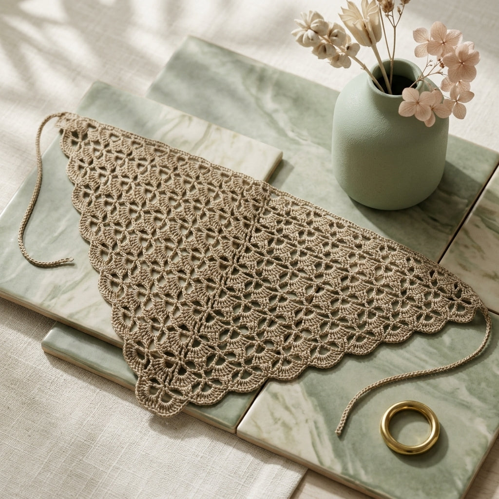 Classic Granny Head Scarf | Crochet Pattern PDF