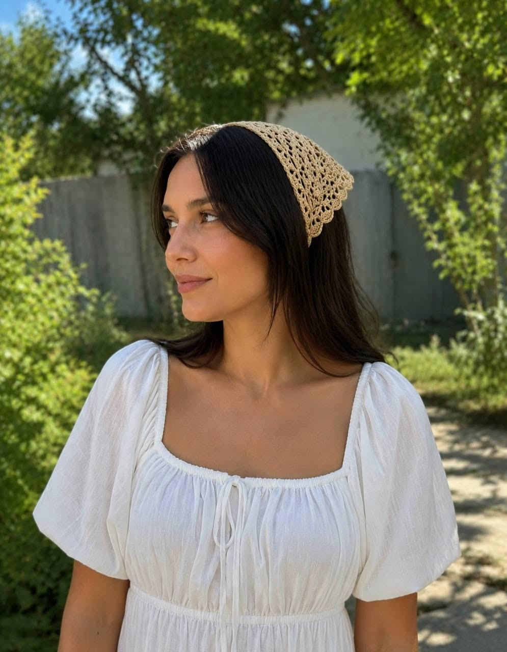 Classic Granny Head Scarf | Crochet Pattern PDF