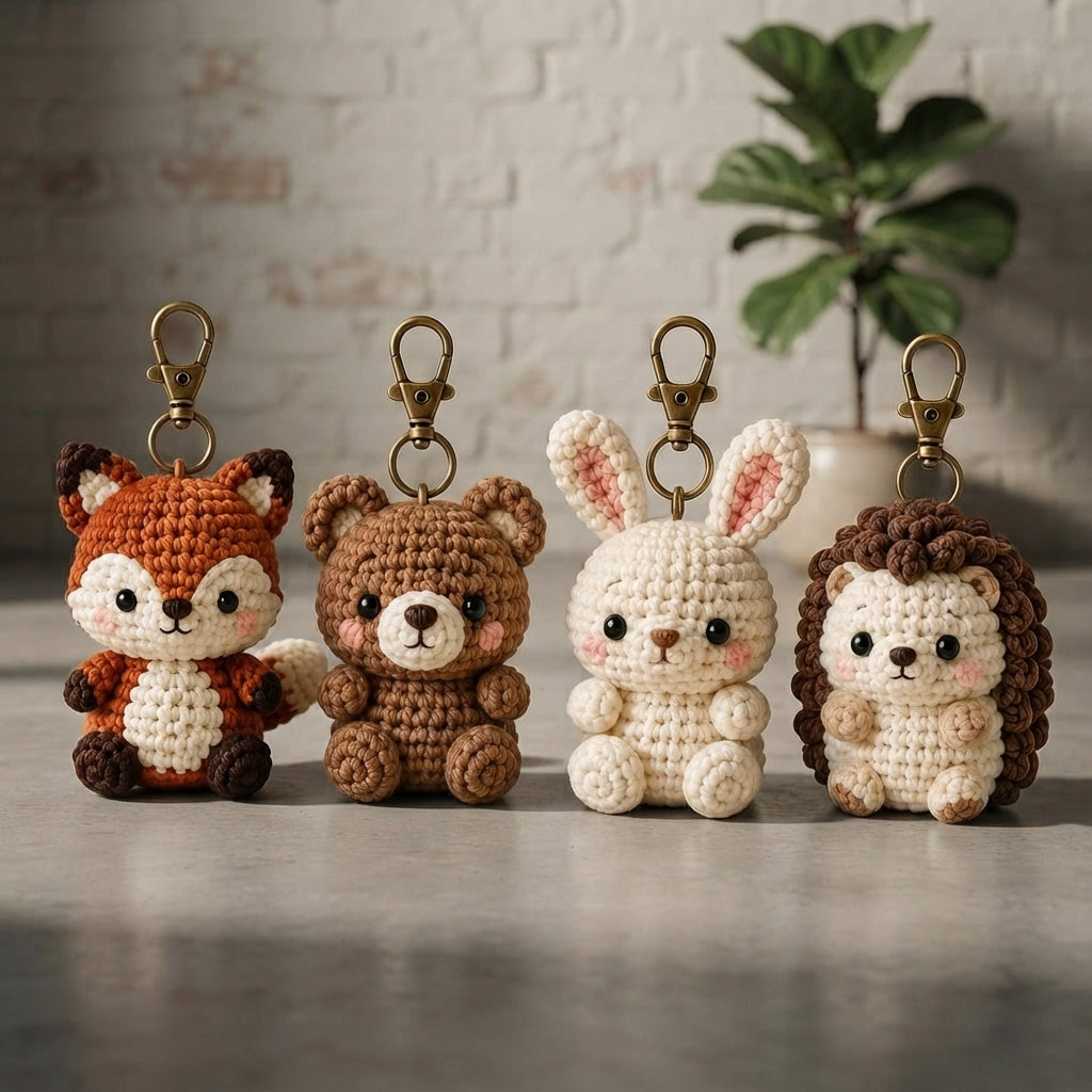 Unique Hedgehog Charm | Crochet Keychain Pattern