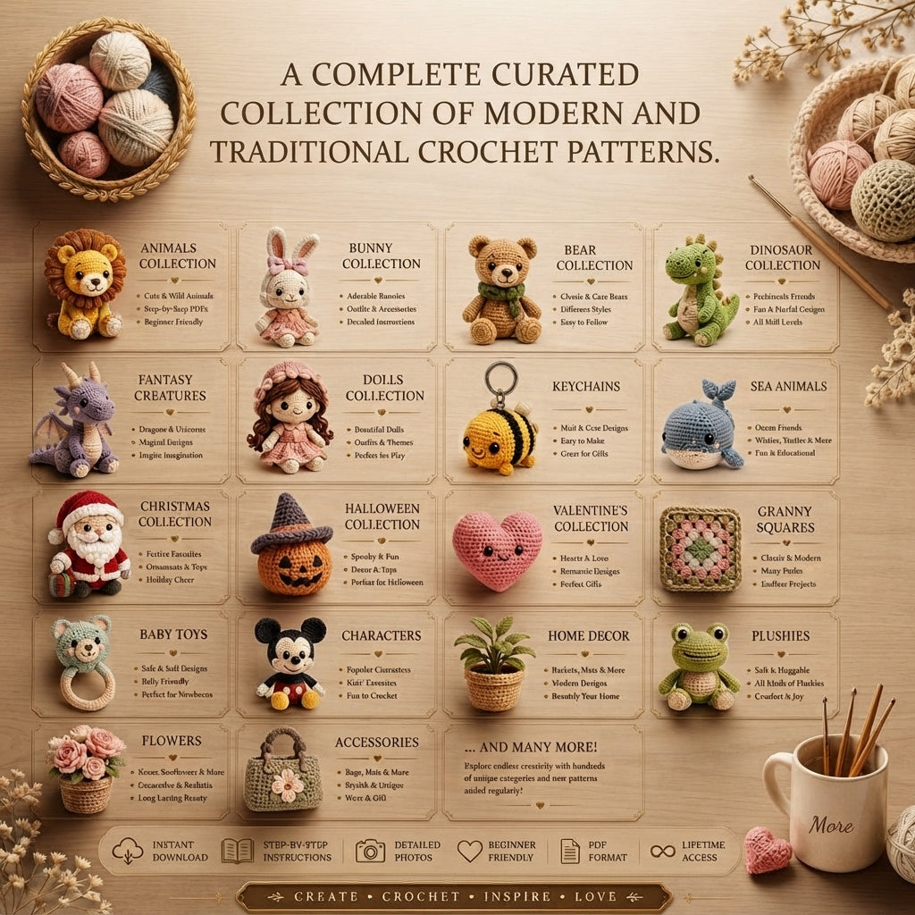 Ultimate Crochet Animal Bundle | 7000+ PDF Patterns