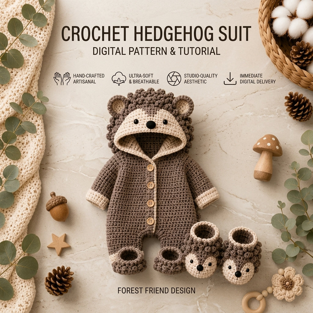 Hedgehog Hedgehog Newborn Baby Crochet Pattern | Crochet Pattern PDF