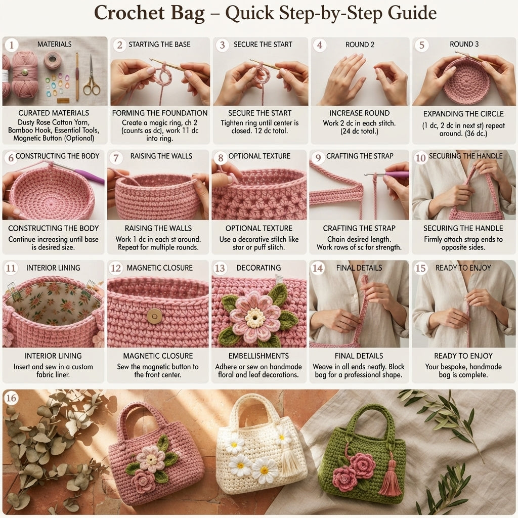 Backpack Purse Tote | Crochet Pattern PDF