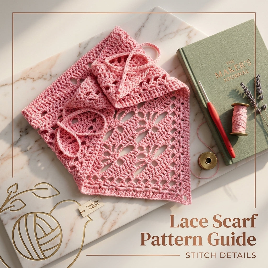 Flower Butterfly Headscarf | Crochet Pattern PDF