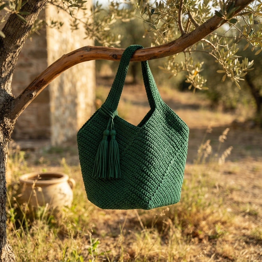 Granny Square Granny Square Beach Bag | Crochet Pattern PDF