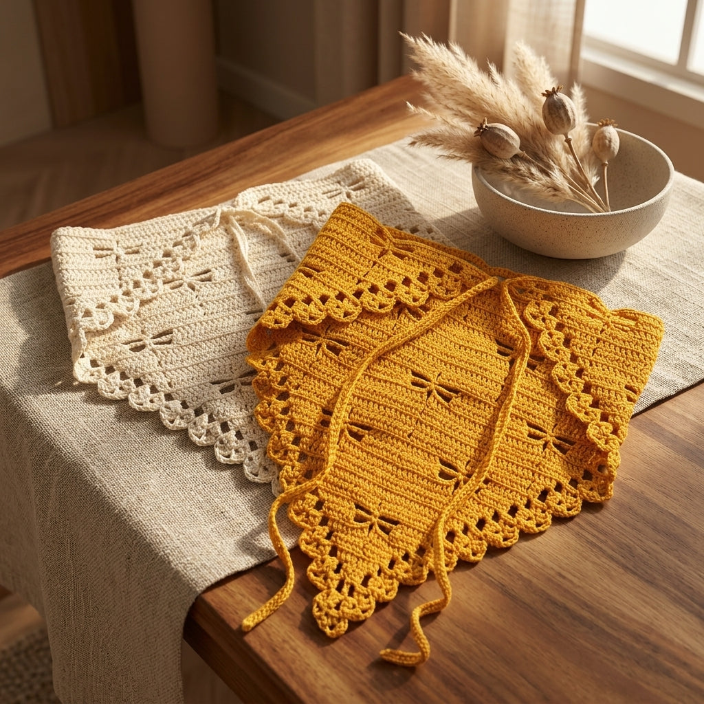 Dragonfly Stitch Headscarf | Crochet Pattern PDF