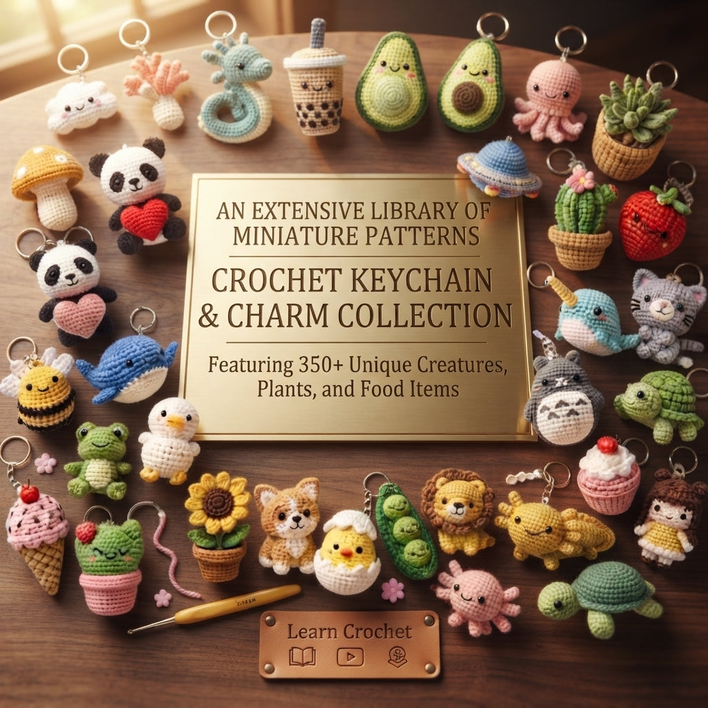 Premium 350+ Mini Charms | Amigurumi Pattern Pack