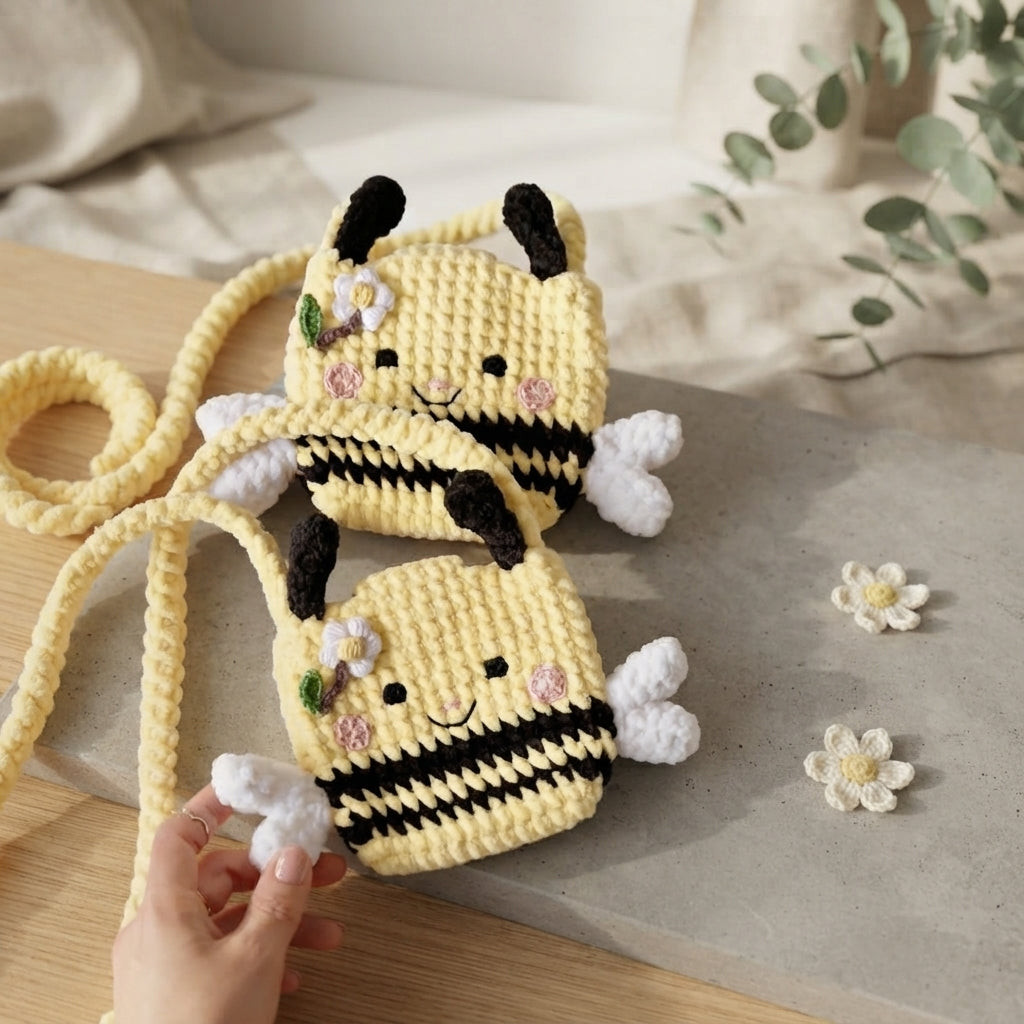 Bee Kids Crossbody | Crochet Pattern PDF