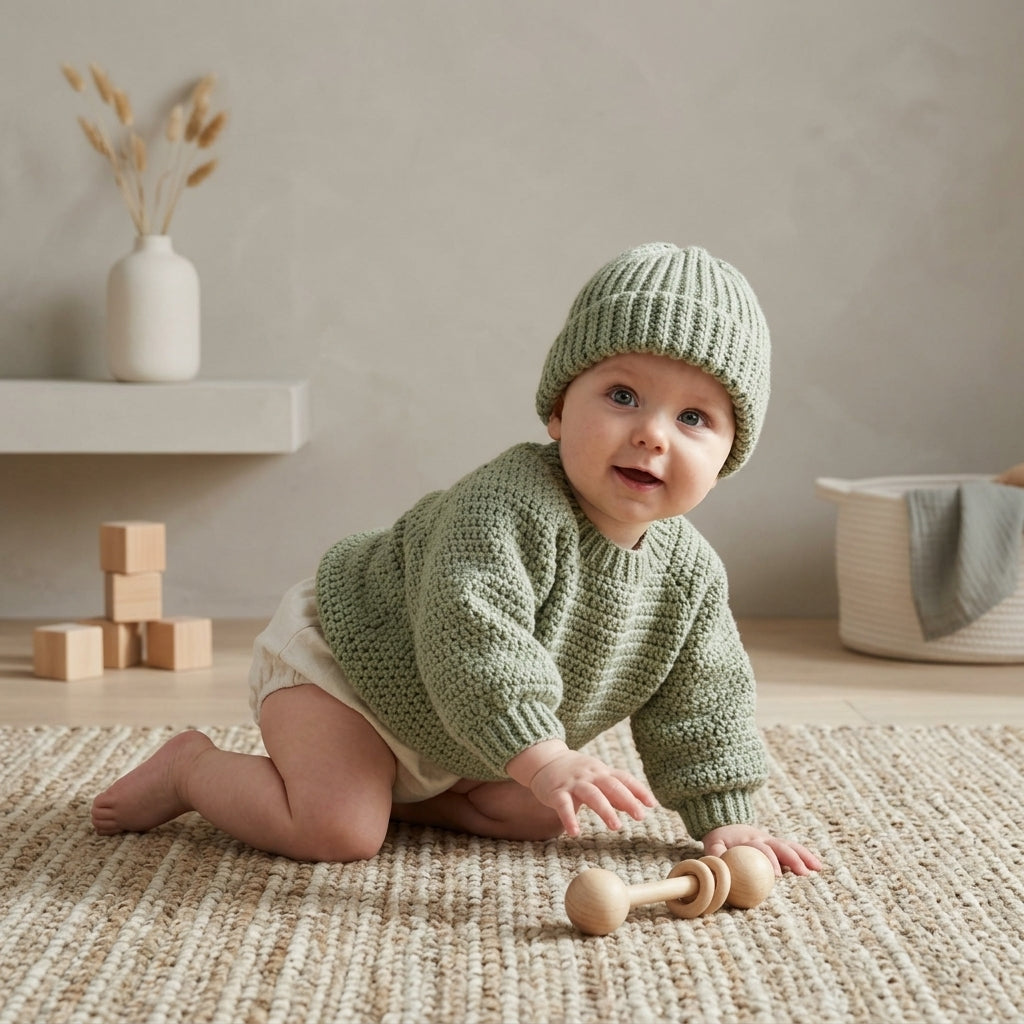 Raglan Baby Sweater Oversized v3 | Crochet Pattern PDF