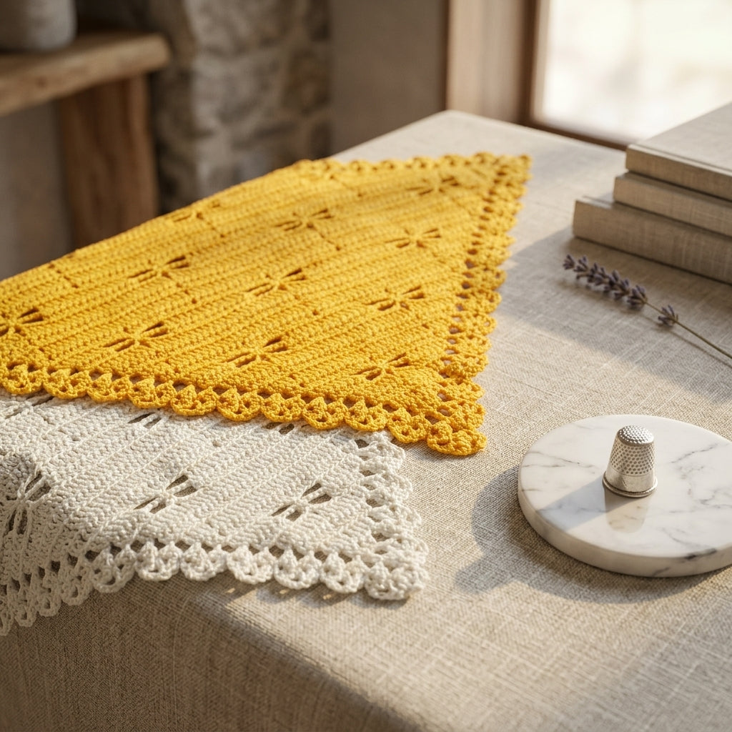 Dragonfly Stitch Headscarf | Crochet Pattern PDF