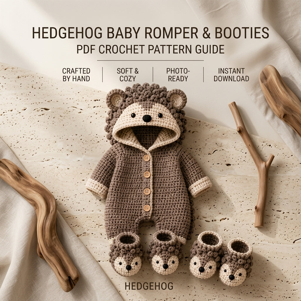 Hedgehog Hedgehog Newborn Baby Crochet Pattern | Crochet Pattern PDF