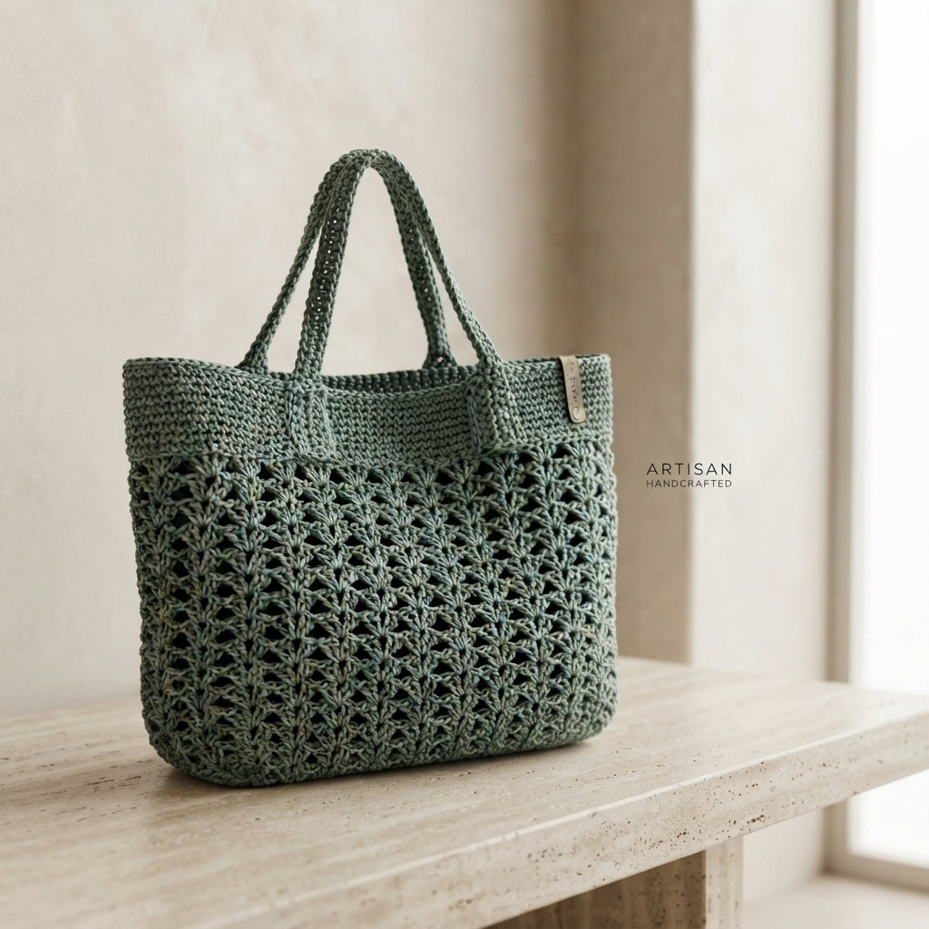 Granny Square Granny Square Beach Bag | Crochet Pattern PDF