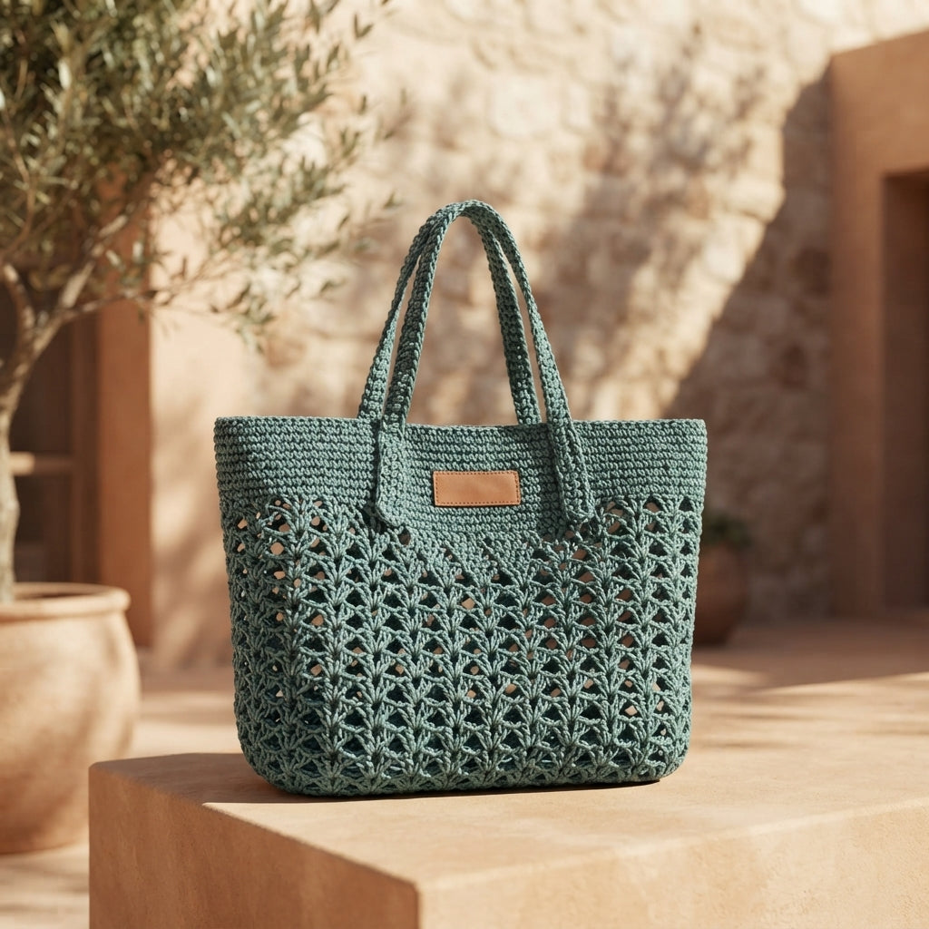Granny Square Granny Square Beach Bag | Crochet Pattern PDF